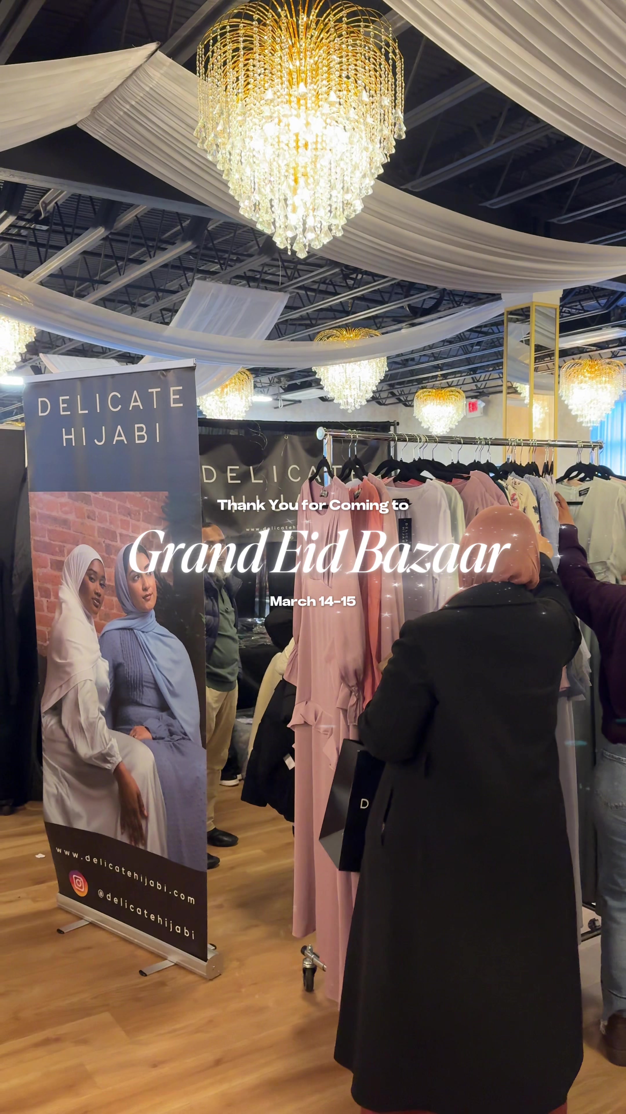 Thank you to everyone who came out to the Grand Eid Bazaar this weekend! 🛍️✨ We hope you found something special for yourself and your loved ones for Eid. Our incredible vendors worked tirelessly to curate such a beautiful selection of products and it truly showed. A huge thank you to @marqueeonbroadway and @riwaj.events for their support in helping bring this event to life. 🙏🏽 Vendors included: @delicatehijabi @sunnahgoodsofficial @ozfo24 @hennabychoudhurani @houseofalaris @tkswestaf @jf.nila @onlinedesiclothesbypopy @jahanandshams @vanshinecollection @byrimvii @smpfashionnyc @alhoorabayas @al_rayyan001 @palestinejusticeeffort @_shue_corp_ @solidfragrancebombnyc @kidshijabusa @gardenoils50 @sarira_abaya @ayeshakotur @chaiwalausa @salamstore.co @rahamaneventsco @boxofgoodiesnyc @moderndesignsphilly #eid #eidshopping #muslimevents #halal #newyork