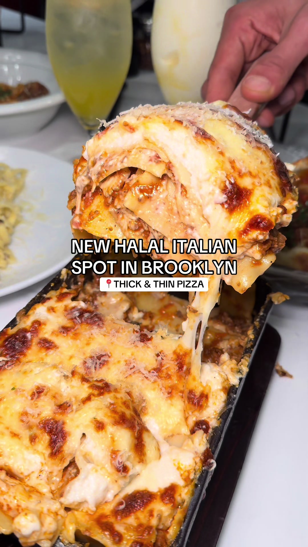 New Halal Italian Spot in Bushwick! 🍕🍝 📍Thick & Thin Pizza ) 1302 Myrtle Ave Brooklyn NY 11221 Items Featured: -Pepperoni Pizza -Cheese Pizza -Carbonara Pizza -Lasagna -Meatballs -Spaghetti & Meatballs -Rigatoni Pink Pasta -Black Truffle Fettuccine Alfredo -Tiramisu -Panna Cotta Give it a try & enjoy!