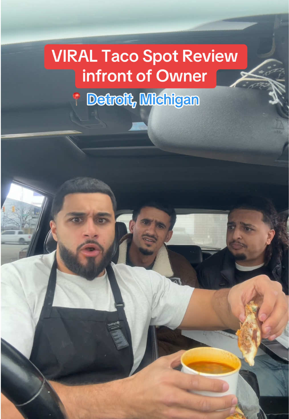 VIRAL Taco spot Review infront of Owner @thespottruck #fyp #detroit #michigan #food #tacos