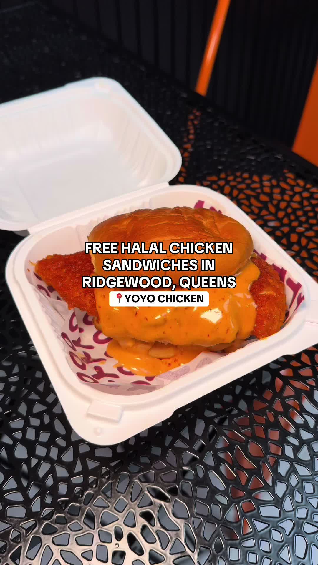 Free Halal Chicken Sandwiches in Ridgewood, Queens 🐔 📍Yoyo Chicken (@yoyochicken013 ) 60-19 Myrtle Ave, Ridgewood, NY 11385 Free chicken sandwiches will be available ONLY on Monday, November 3rd from 4PM to 6PM! Enjoy 😊