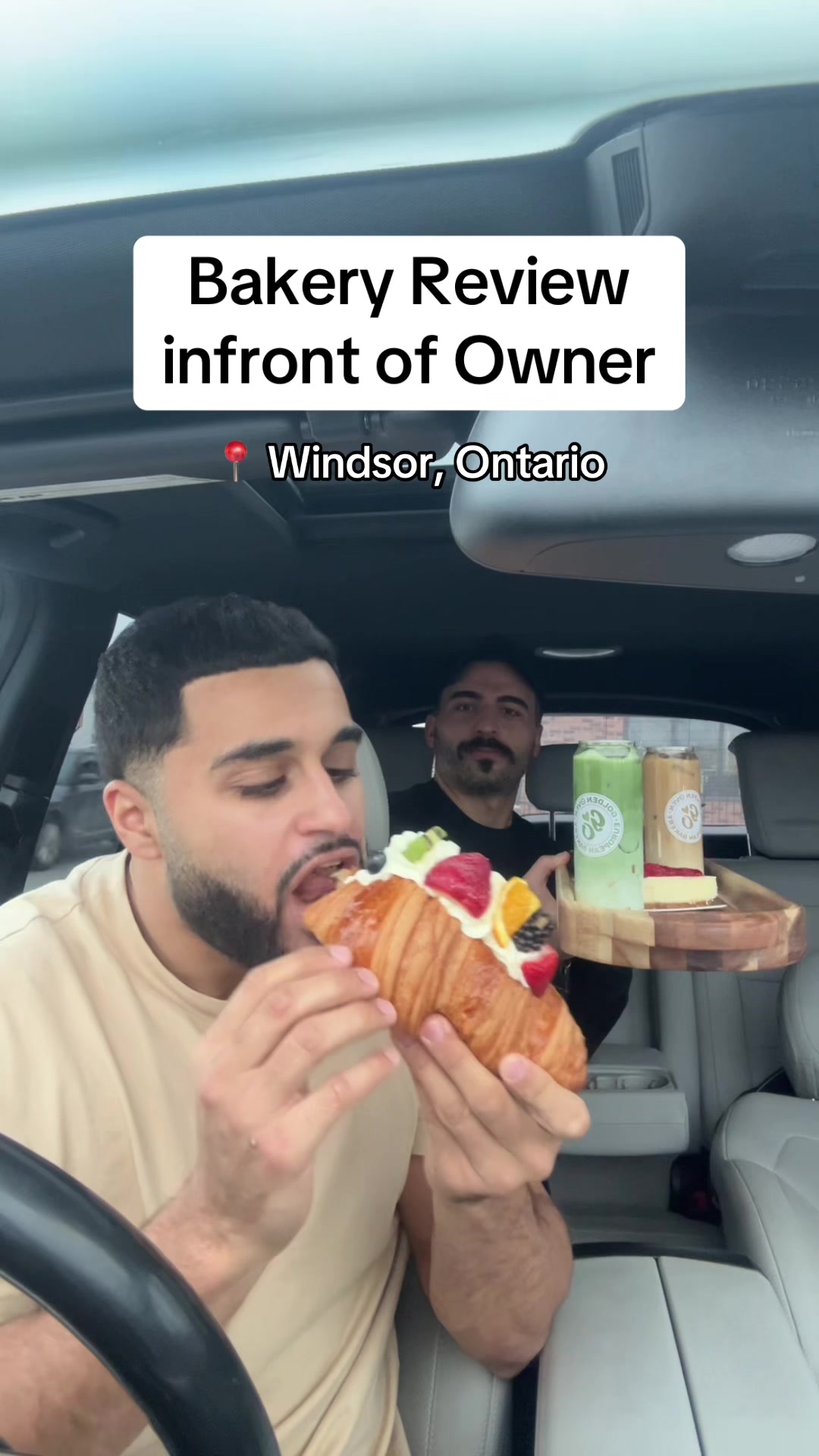 Bakery review infront of Windsor owner @@Golden Oven European Bakery##fyp##windsor##review##food##bakery