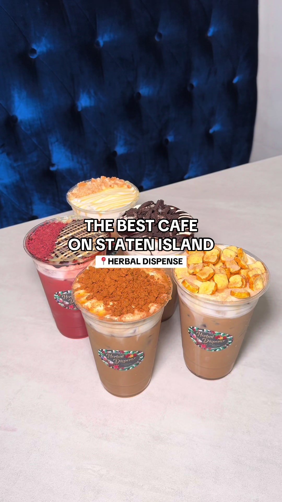 the go-to spot for lattes on staten island herbal dispense 📍1759 victory blvd, staten island, ny 10314 please refer to their instagram @ herbal.dispense for their latest flavors! they post new flavors all the time and they’re all so good. 💯 items featured: -maple pancake cookie butter latte -chai latte -masala chai latte -pumpkin pie matcha -pumpkin pie latte -sugar cookie latte -gingerbread cookie butter latte -hot chocolate -white hot chocolate -fruity pebbles matcha -froot loops latte -french toast latte -red velvet latte -cookies and cream latte give it a try & enjoy!