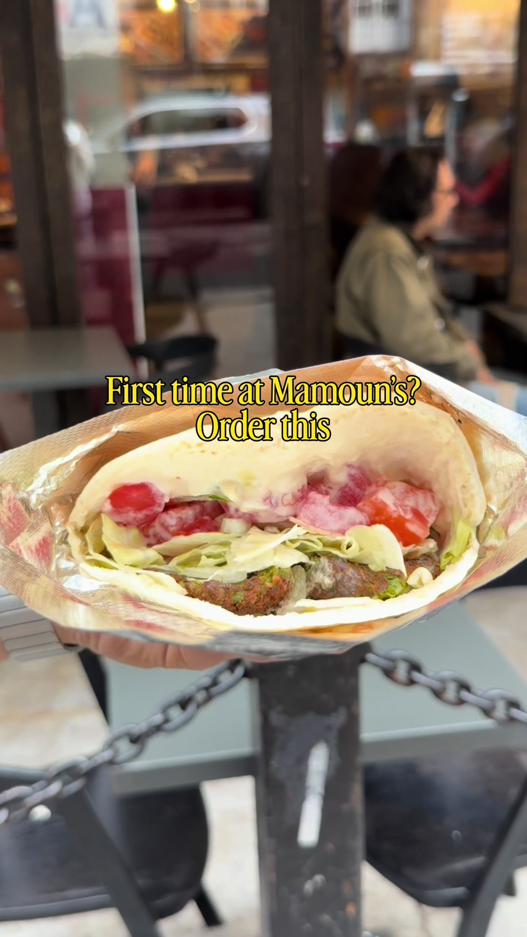 the classic sandwich

#Mamouns #MamounsFalafel #FalafelLovers #ViralEats #StreetFoodNYC 