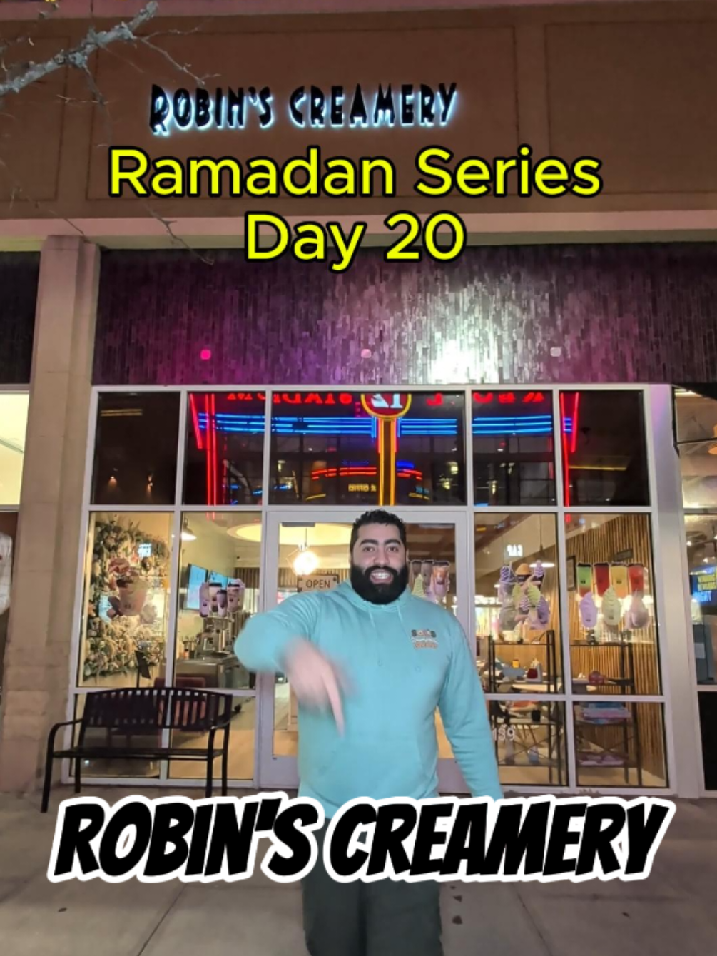 🟢 Day 20 of my Ramadan Series where I’m trying a Muslim owned business every single day! Today we’re at @robinscreamery Located at 8139 Fashion Dr, Nanuet, NY 10954 #halal #ramadan #icecream #boba #dessert