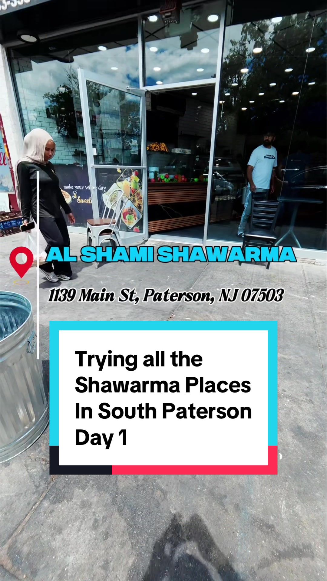 Day 1: Al Shami Shawarma - 
1139 Main St, Paterson, NJ 07503
-
#fyp #FoodTok #patersonnj #shawarma #foodreview 