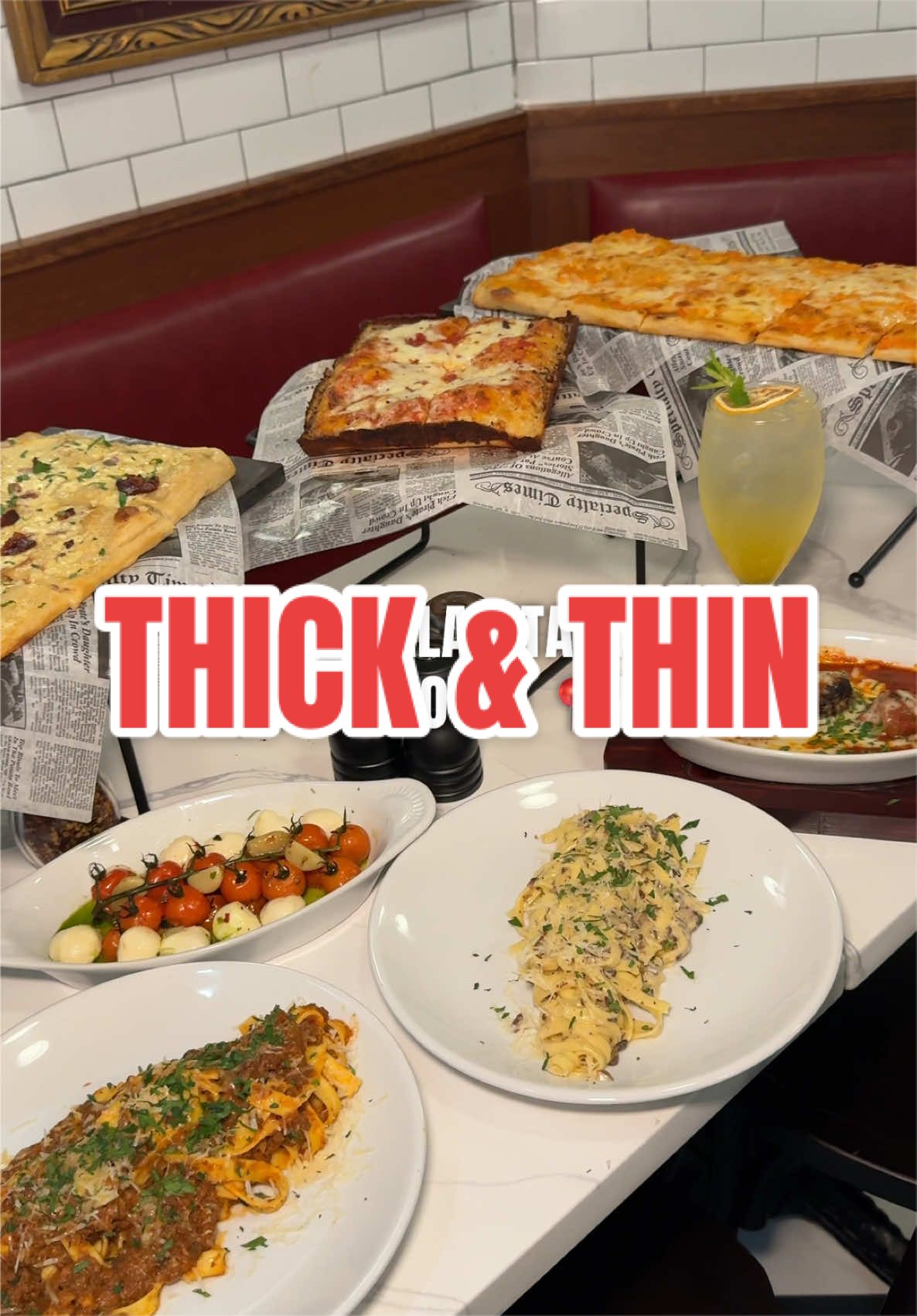 @THICK & THIN PIZZA serves both Detroit-style and Romana-style pizzas made of sourdough bread. They also do pizza sandwiches, pastas, and more Italian dishes! 🍝 They are 100% halal and have a wonderful European-bistro style ambiance, that is super lovely! The Detroit-style pizzas can be served in different sizes and are very pillowy, but the Roman style has a lot more variety in terms of toppings. All meats are halal by hand. Thick & Thin 📍1302 Myrtle Ave, Brooklyn, NY 11221 #halal #italiancuisine #nyc #brooklyn #halalpizza